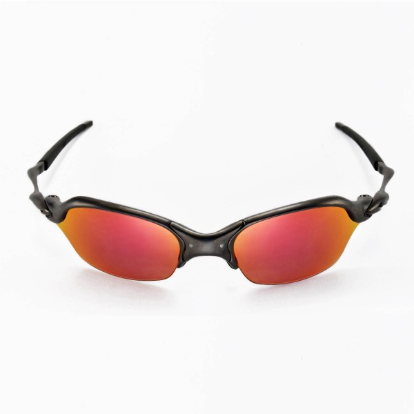Walleva Polarized Fire Red + Ice Blue Replacement Lenses for Oakley